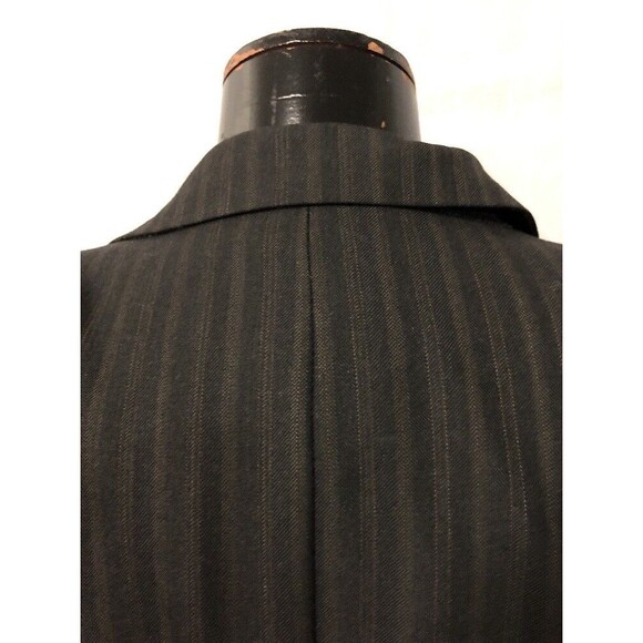 Hugo Boss Men's Blazer Black Brown Stripe Pure Wool Fully Lined Size 40R - Picture 7 of 12